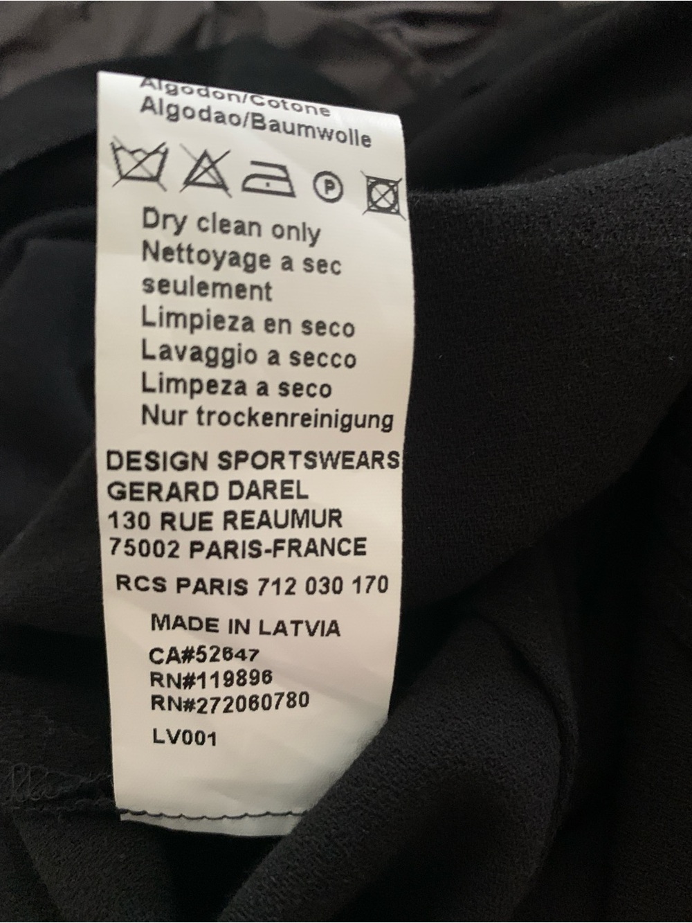 NWT French Designer Gerard Darel Elegant Drape Front Black Crepe Cocktail Dress - Picture 9 of 10